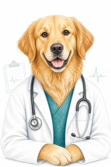 Pets at Work Portrait – Doctor