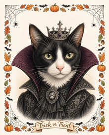 Halloween Pet Portrait – Gothic Royalty