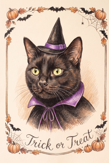 Halloween Pet Portrait – Witch