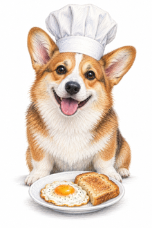 Kitchen, Café & Bar Pets Portrait – Breakfast Chef