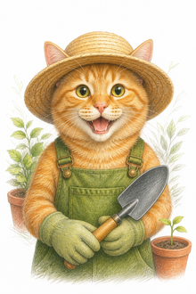 Pets at Work Portrait – Gardener