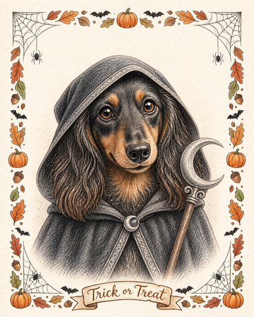 Halloween Pet Portrait – Grim Reaper